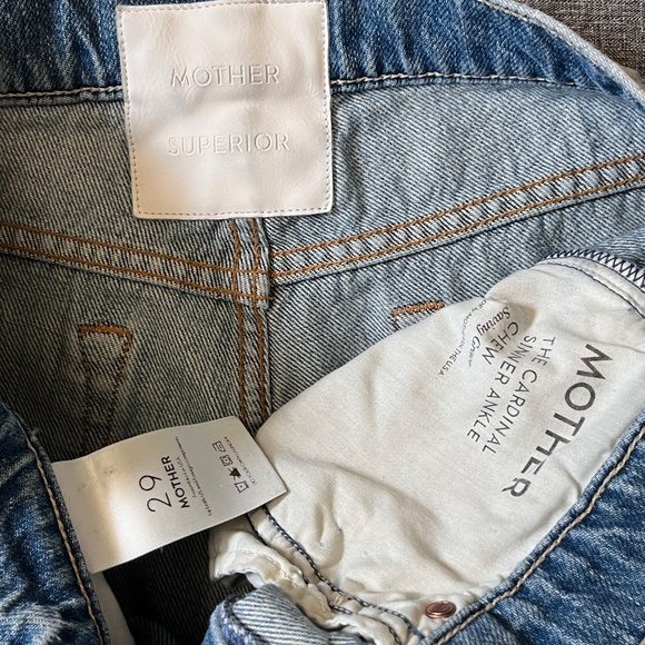 Mother Superior The High Waisted Cardinal Sinner Ankle Chew Jeans -Women's Sz 29 - Picture 5 of 12